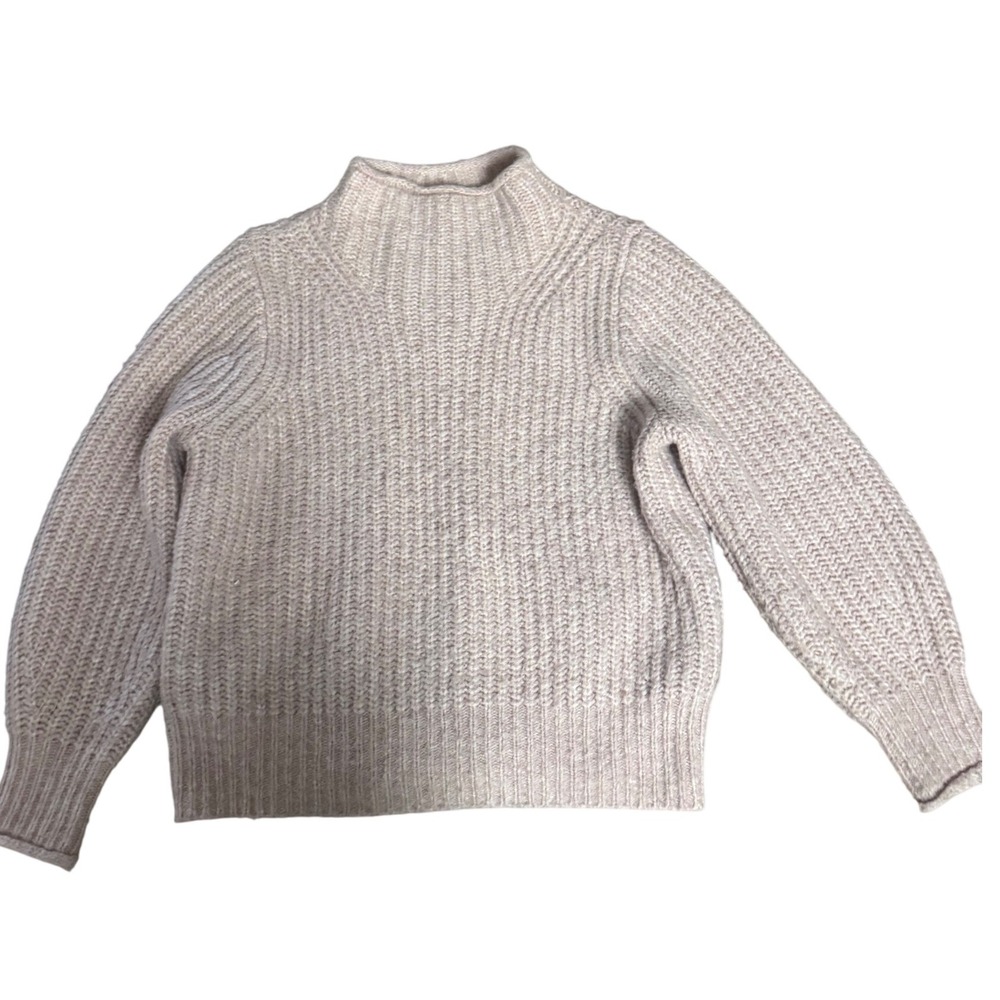 Madewell Cream Turtleneck Sweater